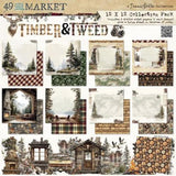 49 And Market Collection Pack 12"X12"-Timber And Tweed - Postage as per Actual