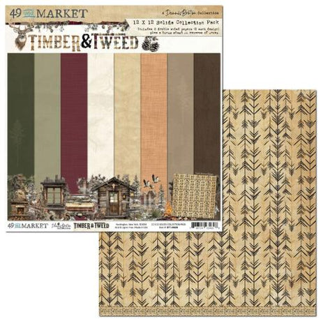 49 And Market Solids Collection Pack 12"X12"-Timber And Tweed - Postage as per Actual
