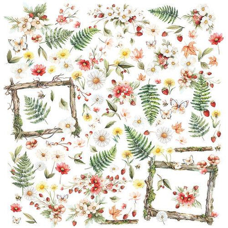 49 And Market Laser Cut Outs-Wildflowers, The Looking Glass - Postage as per Actual