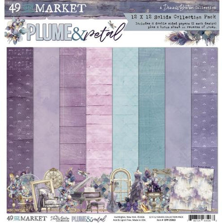 49 And Market Solids Collection Pack 12"X12"-Plume & Petal - Postage as per Actual