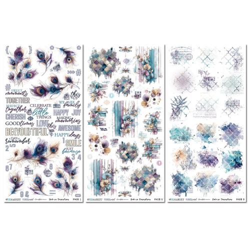 49 And Market Blendable Rub-On Transfer Set 6"X12"-Plume & Petal - Postage as per Actual