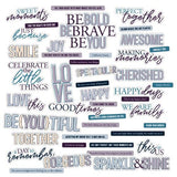 49 And Market Chipboard Set-Sentiments, Plume & Petal