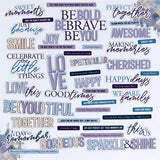 49 And Market Chipboard Set-Sentiments, Plume & Petal
