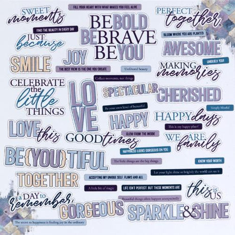 49 And Market Chipboard Set-Sentiments, Plume & Petal