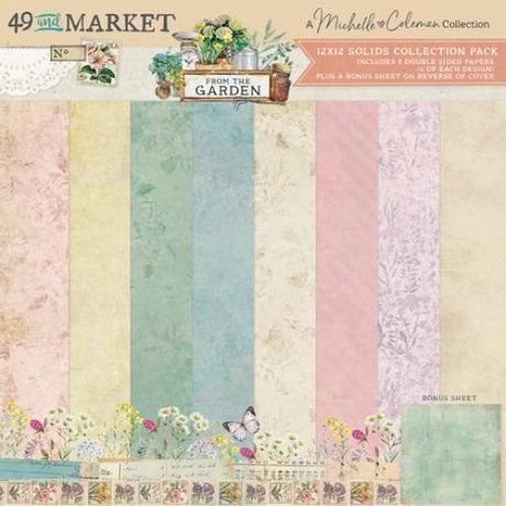 49 and Market Solids Collection Pack 12"X12"-From the Garden - Postage as per Actual