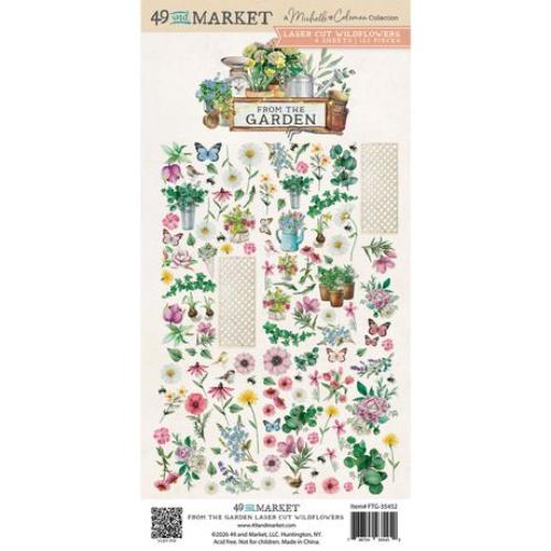 49 and Market Laser Cut Outs-Wildflowers, From the Garden - Postage as per Actual
