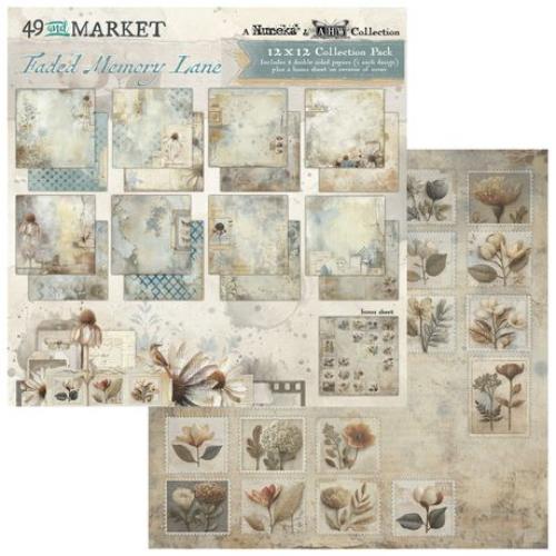 49 and Market Collection Pack 12"X12"-Faded Memory Lane - Postage as per Actual