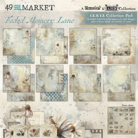 49 and Market Collection Pack 12"X12"-Faded Memory Lane - Postage as per Actual