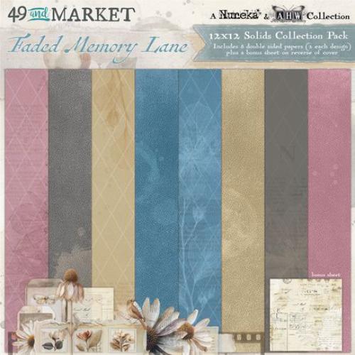 49 and Market Solids Collection Pack 12"X12"-Faded Memory Lane - Postage as per Actual