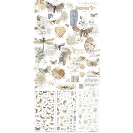49 and Market Blendable Rub-On Transfer Set 6"X12"-Faded Memory Lane - Postage as per Actual