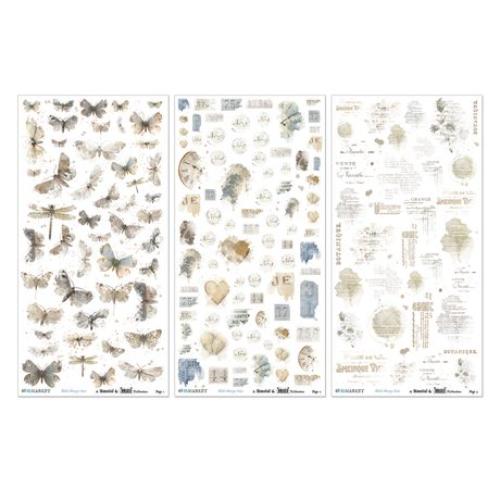 49 and Market Blendable Rub-On Transfer Set 6"X12"-Faded Memory Lane - Postage as per Actual
