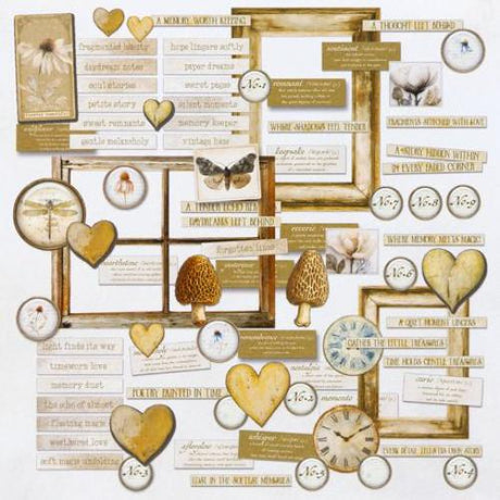 49 and Market Chipboard Set-Faded Memory Lane