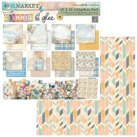 49 and Market Collection Pack 12"X12"-Glimmer and Glee - Postage as per Actual