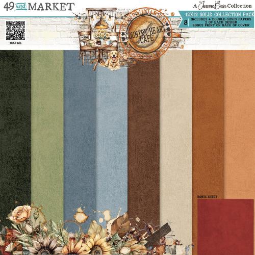 49 & Market Country Heart Cafe 12x12 Solids Pack - Postage as per Actual