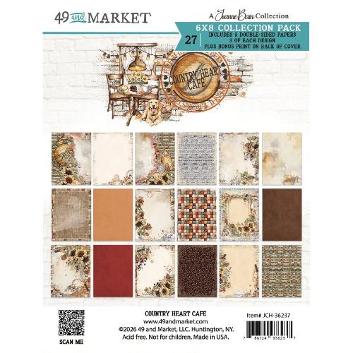 49 & Market Country Heart Cafe 6x8 Collection Pack
