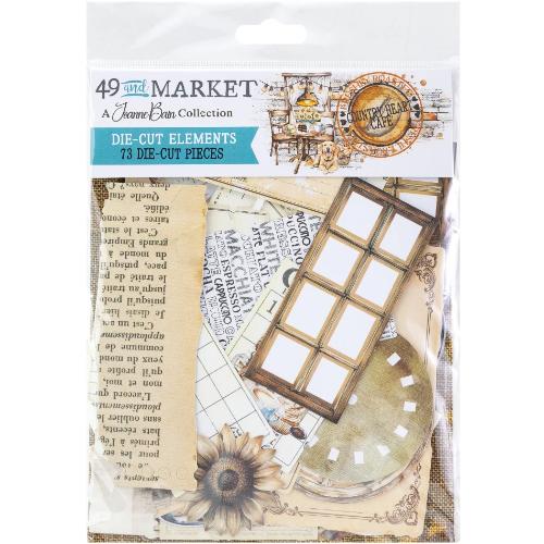 49 & Market Country Heart Cafe Die Cut Elements