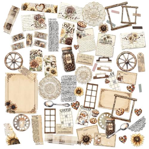 49 & Market Country Heart Cafe Die Cut Elements
