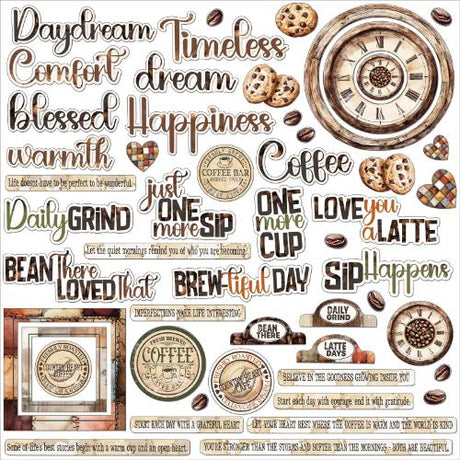 49 & Market Country Heart Cafe Chipboard Assortment