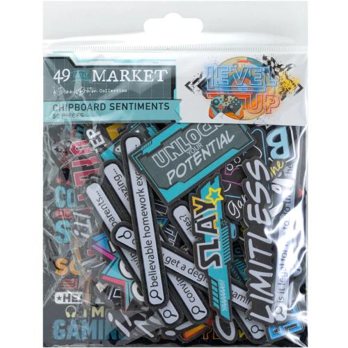 49 & Market Level Up Chipboard Set