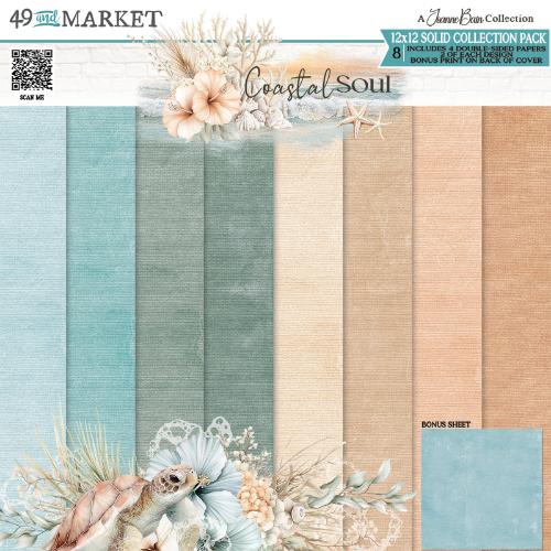 49 & Market Coastal Soul 12x12 Solids Collection Pack - Postage as per Actual