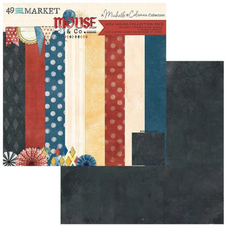 49 and Market Mouse & Co. 12x12 Solids Collection Pack - Postage as per Actual