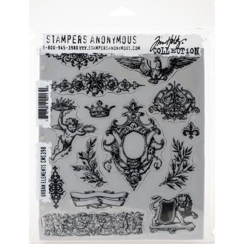 Tim Holtz Cling Stamps 7"X8.5" Urban Elements