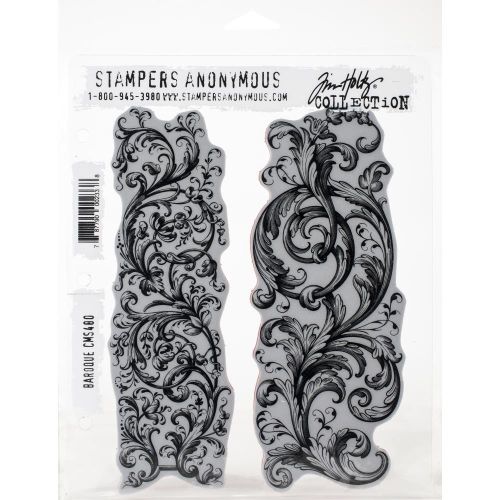 Tim Holtz Cling Stamps 7"X8.5" Baroque