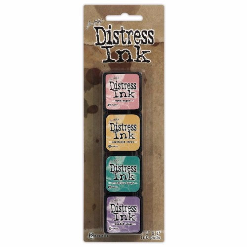 Distress Mini Ink Pads 4/Pkg Kit 4