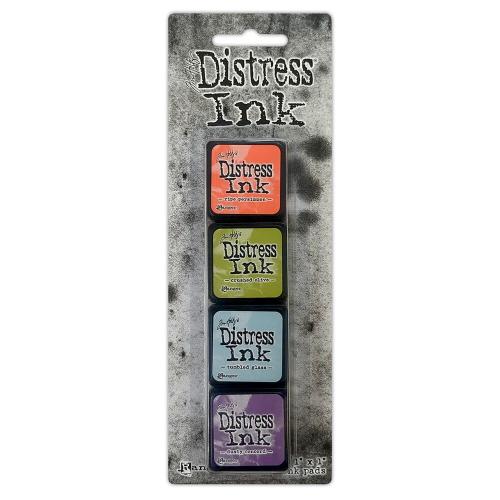 Tim Holtz Distress Mini Ink Pads 4/Pkg Kit 8