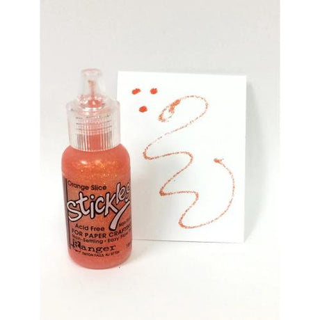 Ranger Stickles Glitter Glue .5oz-Orange Slice