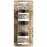 Tim Holtz Distress Collage Mini Mediums 1oz 3/Pkg Vintage, Matte & Crazing