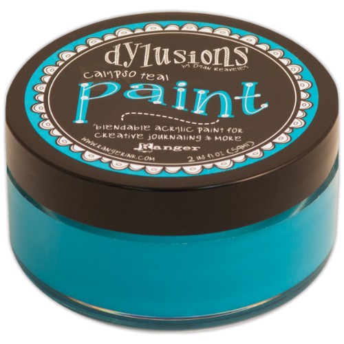 Dylusions Blendable Acrylic Paint 2oz Calypso Teal