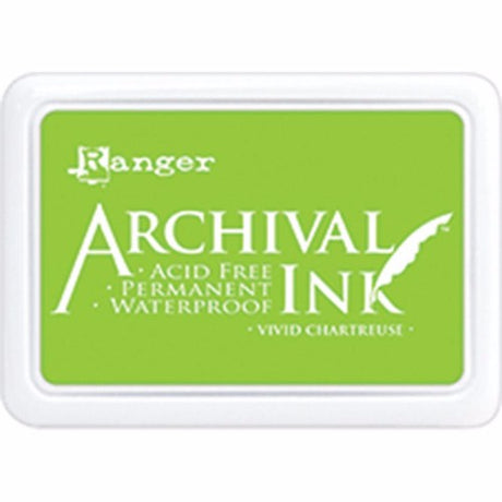 Archival Ink Pad - Vivid Chartreuse - Krafters Cart