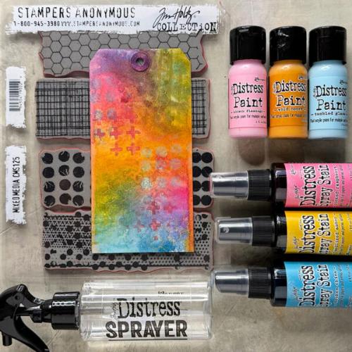 Tim Holtz Distress Paint Flip Top 1oz-Wild Honey