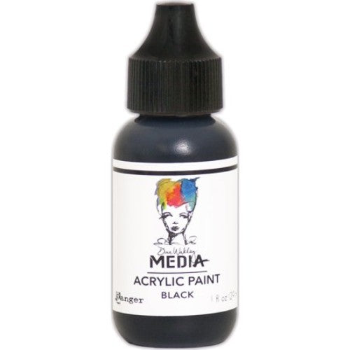 Dina Wakley Media Acrylic Paint 1oz - Black