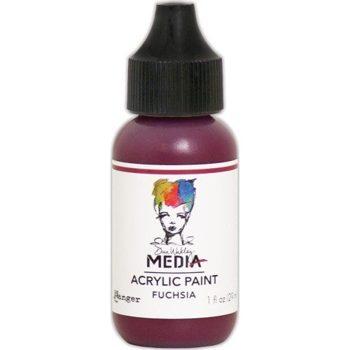 Dina Wakley Media Acrylic Paint 1oz Fuchsia