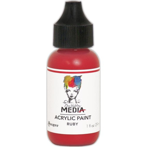 Dina Wakley Media Acrylic Paint 1oz Ruby