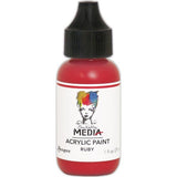 Dina Wakley Media Acrylic Paint 1oz Ruby