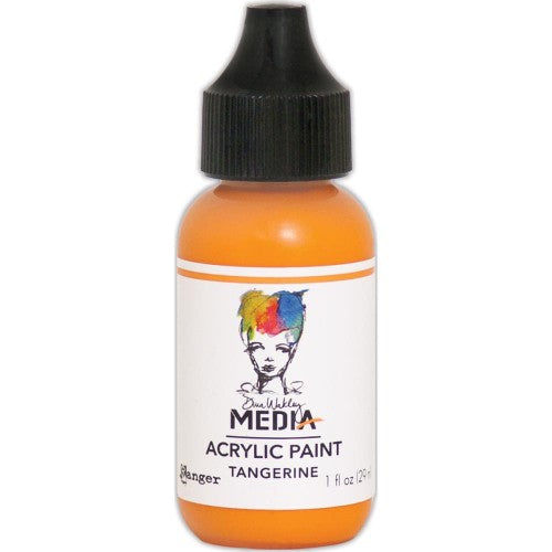 Dina Wakley Media Acrylic Paint 1oz Tangerine