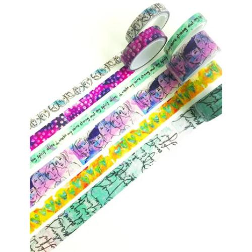 Dina Wakley MEdia Washi Tape 1 6x6yd (MDA59974)