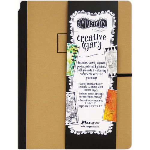 Dyan Reaveley's Dylusions Creative Dyary 11.8125"X9" Kraft W/Black - Postage as per actual