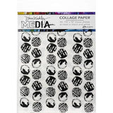 Dina Wakley Media Collage Tissue Paper 7.5"X10" 20/Pkg-Backgrounds
