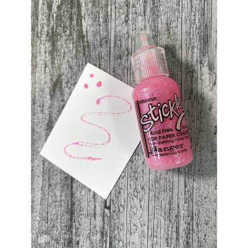 Ranger Stickles Glitter Glue .5oz-Hibiscus