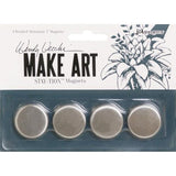 Wendy Vecchi MAKE ART Stay-tion 1" Magnets 4/Pkg