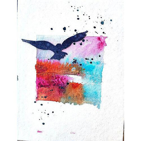 Dina Wakley MEdia Chipboard Shapes 5Pc - Flying, MDA69270