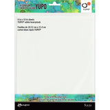 Tim Holtz Alcohol Ink White Yupo Paper 144lb 5/Pkg 8"X10"