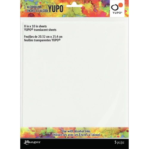 Tim Holtz Alcohol Ink Transucent Yupo Paper 104lb 5/Pkg 8"X10"