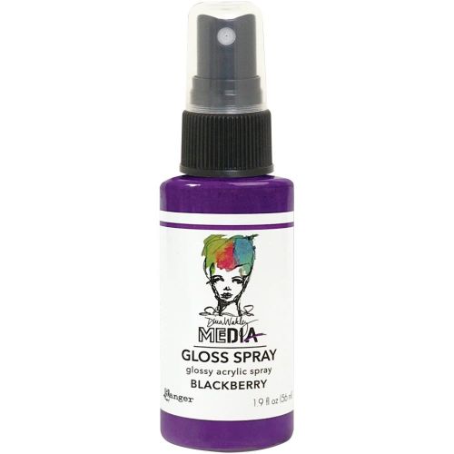 Dina Wakley Media Gloss Sprays 2oz Blackberry