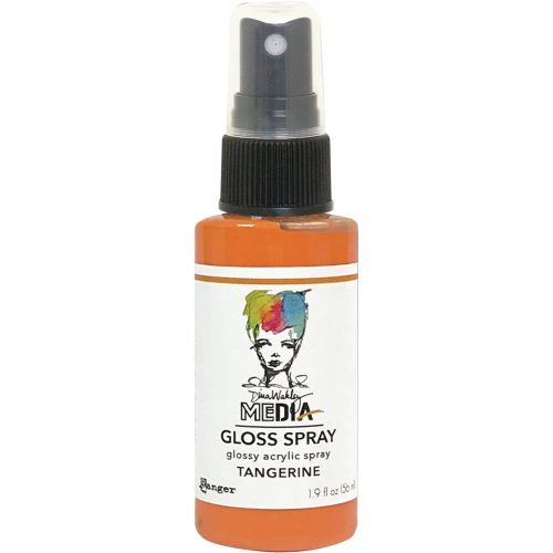 Dina Wakley Media Gloss Sprays 2oz Tangerine