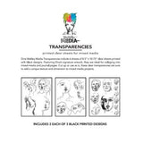 Dina Wakley MEdia Transparencies Abstract Portraits Set 1 (6pcs) (MDA80534) - Postage as per Actual